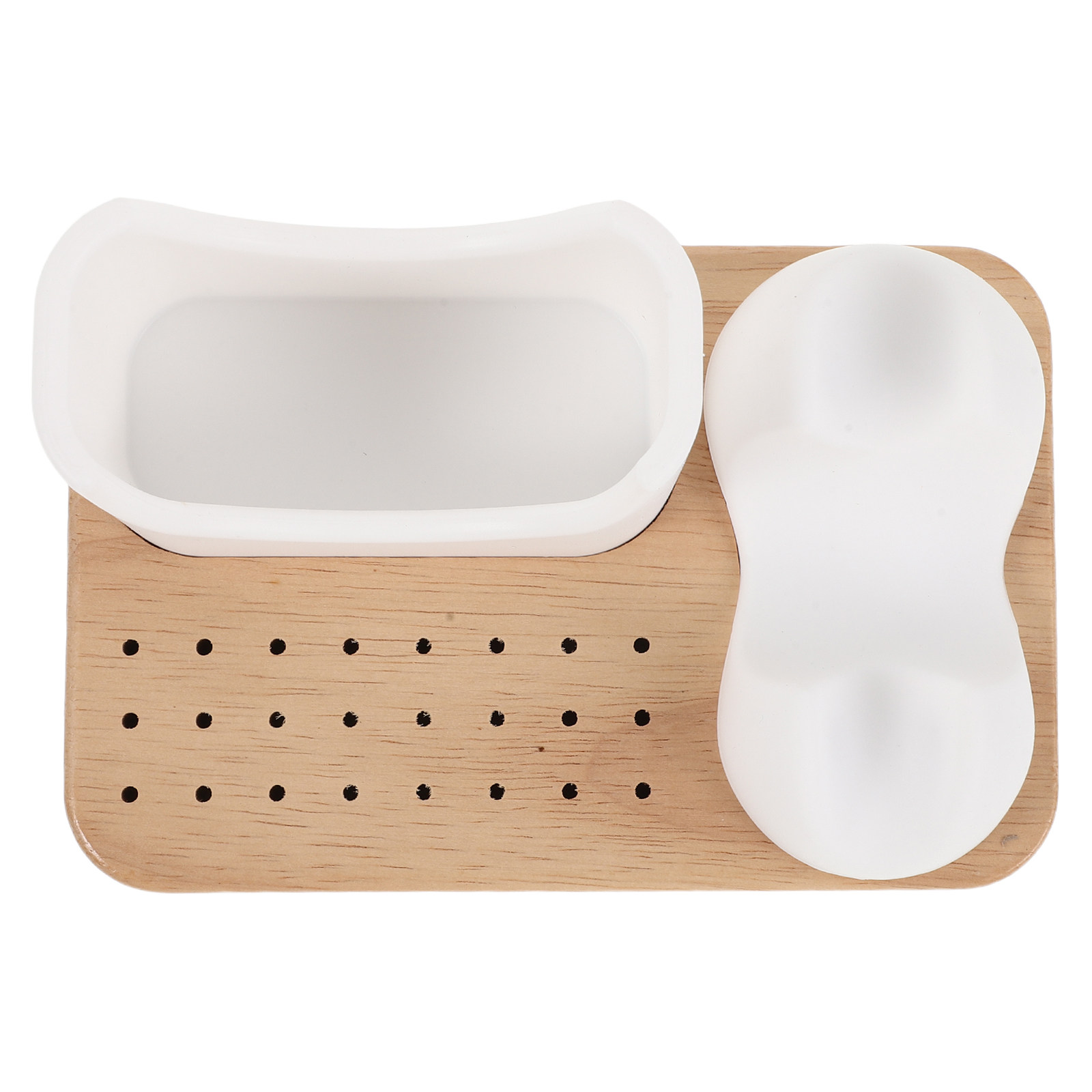 Silicone Nail Drill Holder wit - Tech Accessories Storage ulasan dan harga