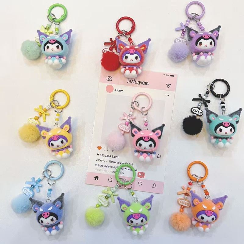 Fashion Kuromi Figure Resin Ke - Kawaii Tech Accessories ulasan dan harga