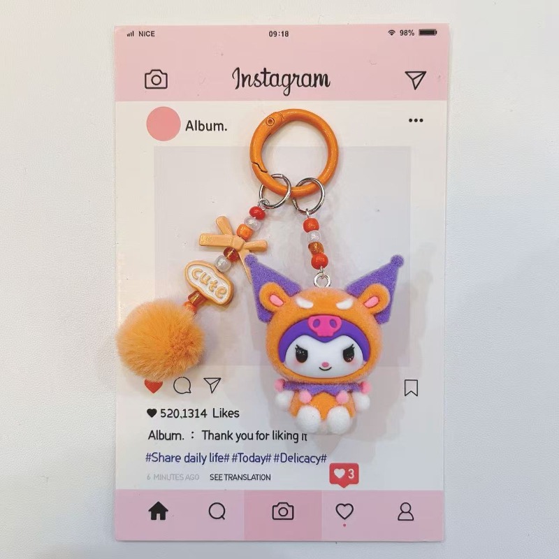 Fashion Kuromi Figure Resin Ke - Kawaii Tech Accessories ulasan dan harga