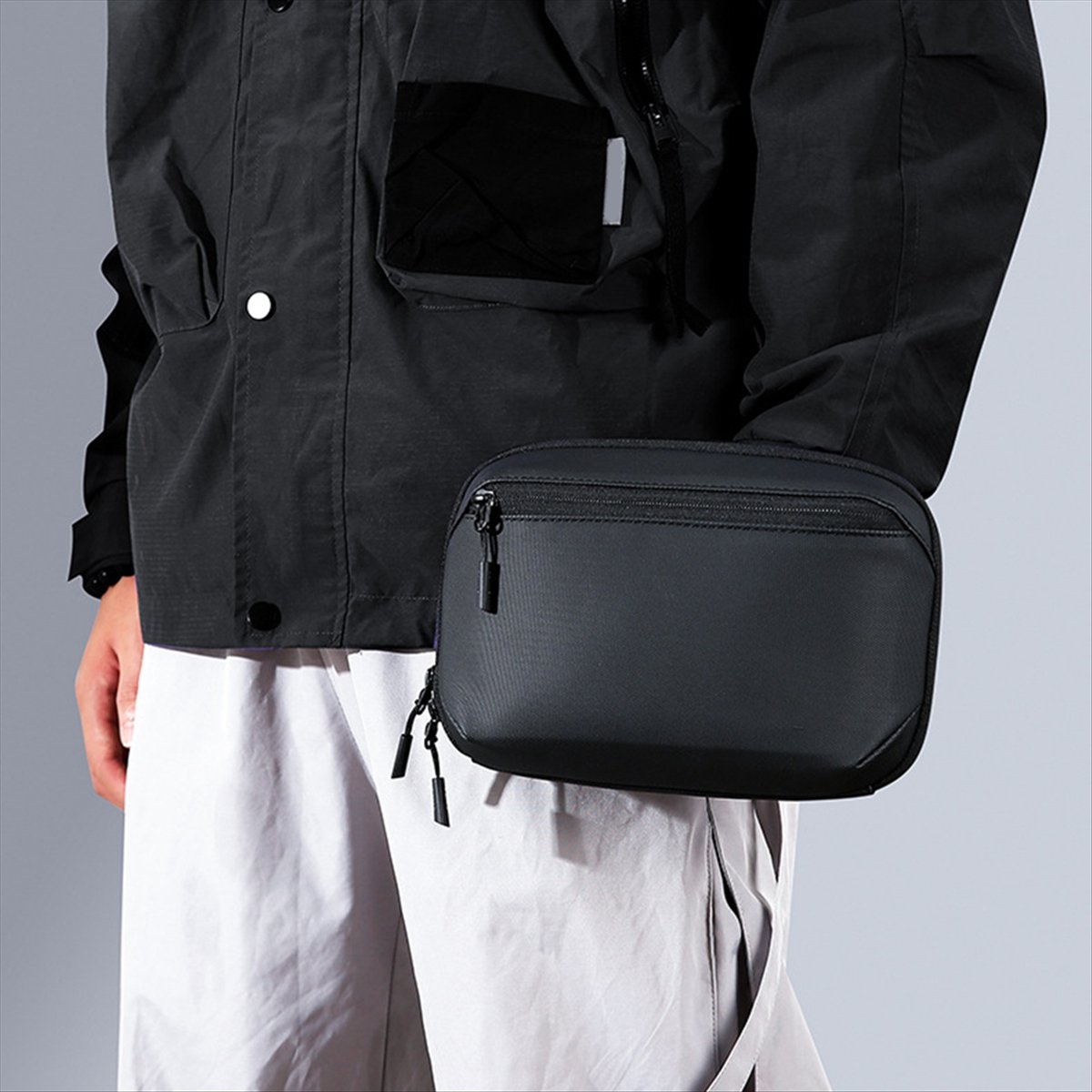 ☶❈＊♥AC1578-Waterproof Tech Pou - Tech Accessories Storage ulasan dan harga